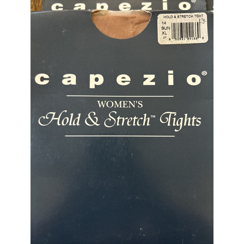 Vintage Capezio Hold And Stretch Tan Tights X-Large (4 Pair) - Picture 2 of 4